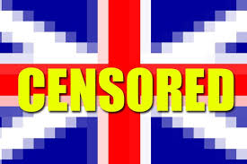UK flag with 'CENSORED' overlay highlighting free speech concerns